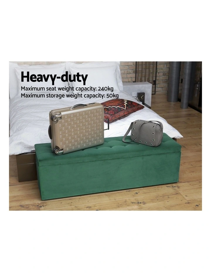 Storage Ottoman in Green image 5