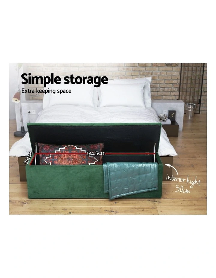 Storage Ottoman in Green image 6
