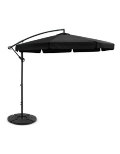 3M Umbrella With 48x48cm Base Black