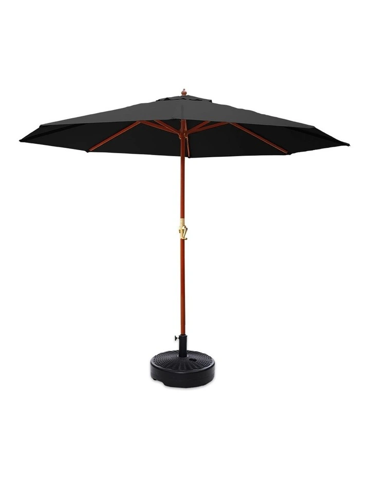 3M Umbrella With Base Black image 1