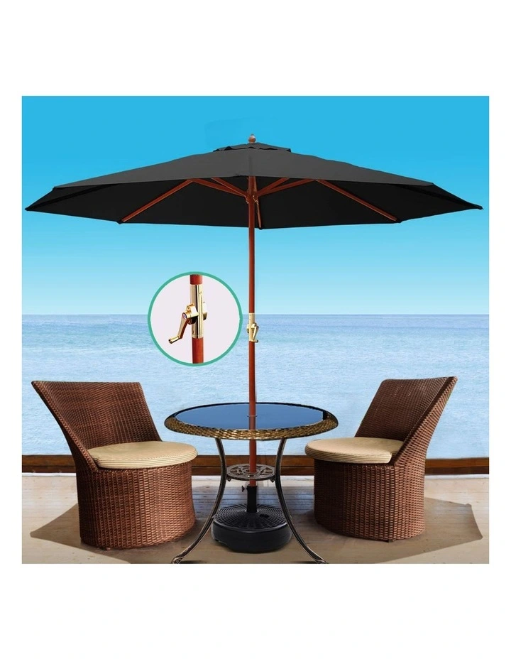 3M Umbrella With Base Black image 3