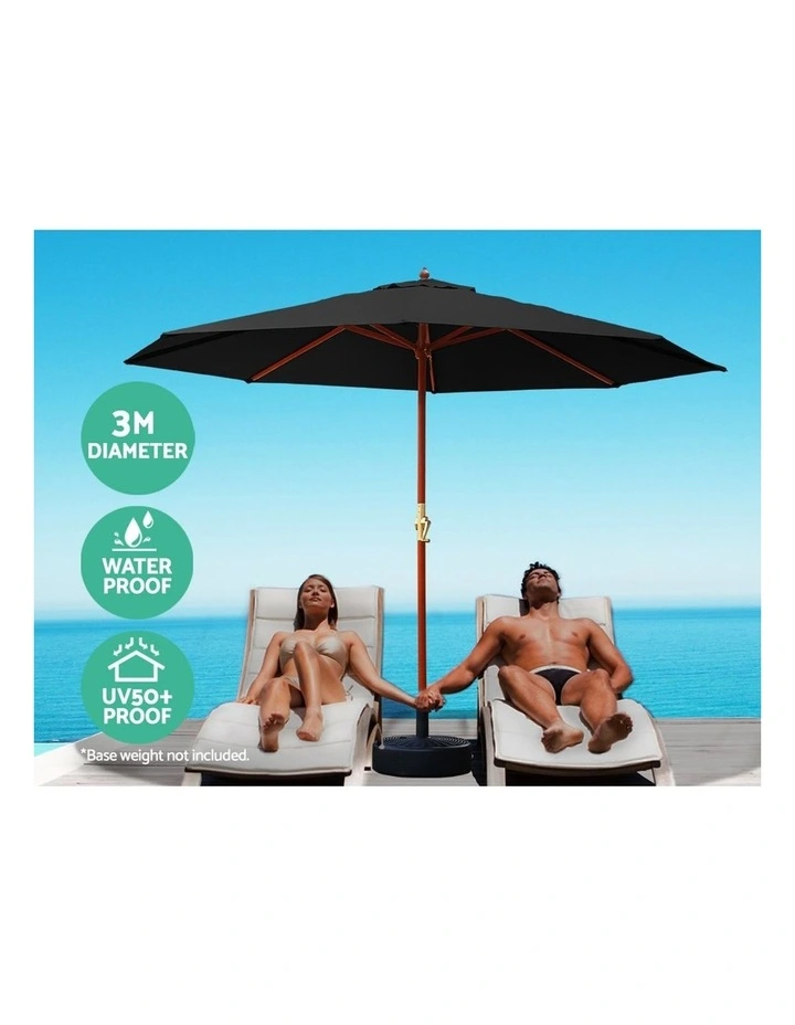 3M Umbrella With Base Black image 4