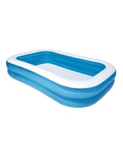 Inflatable Kids Above Ground Swimming Pool in Blue
