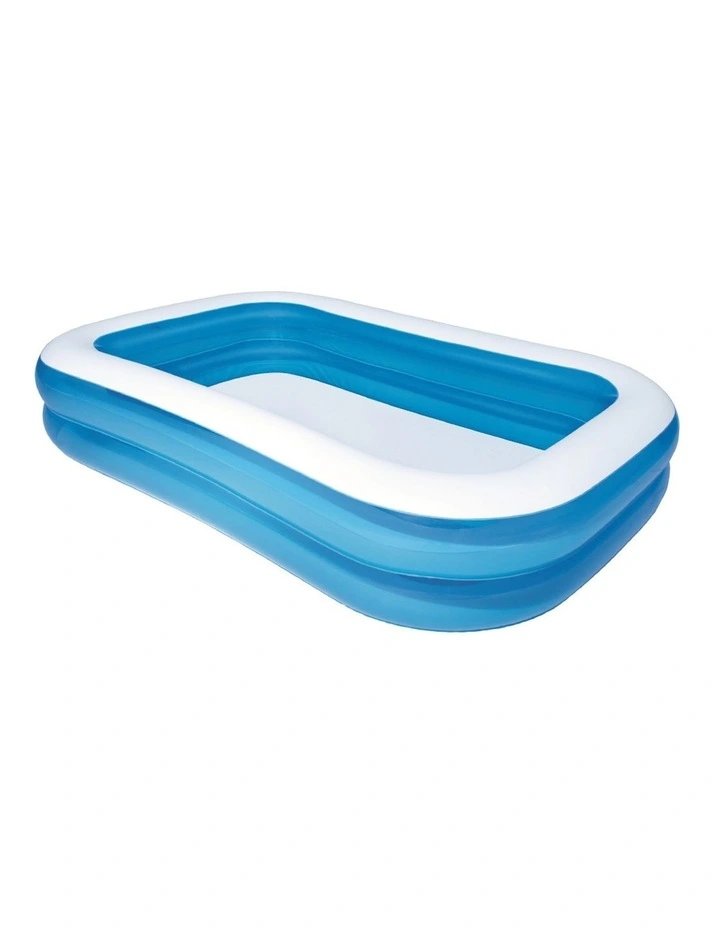 Inflatable Kids Above Ground Swimming Pool in Blue image 1