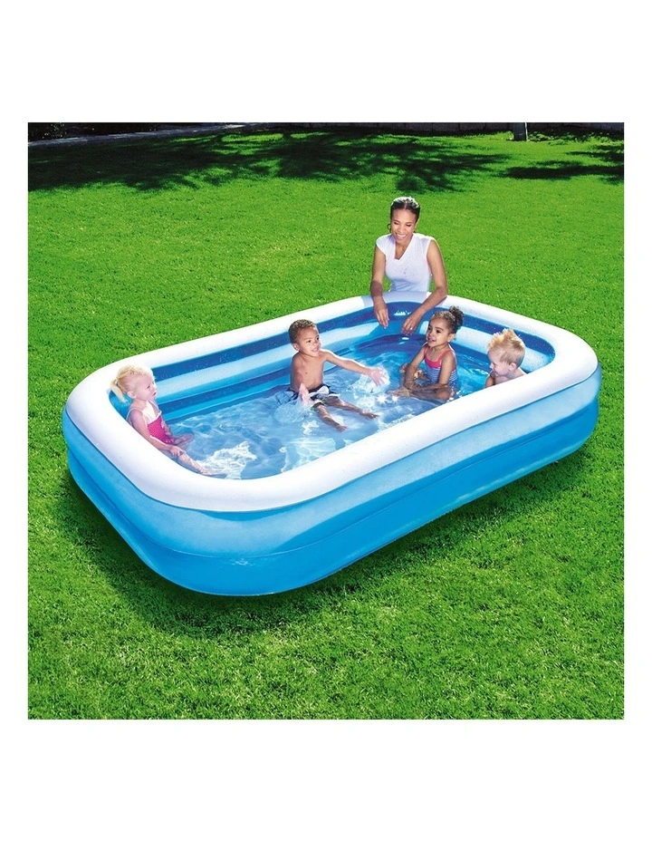 Inflatable Kids Above Ground Swimming Pool in Blue image 2