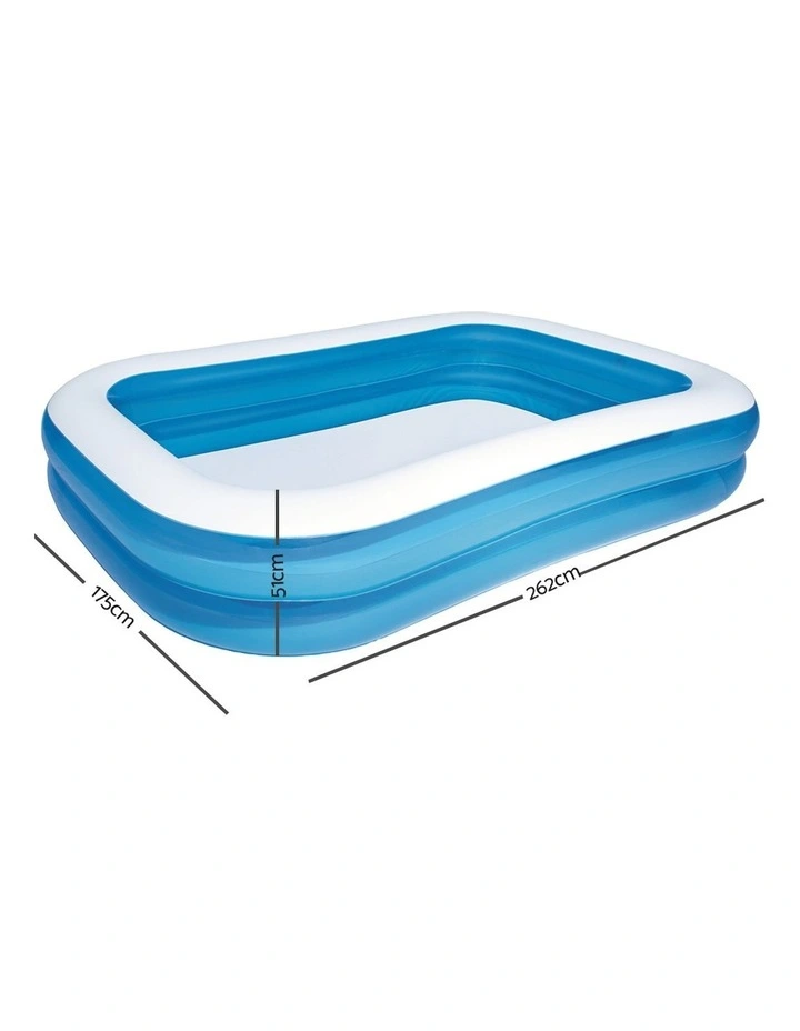 Inflatable Kids Above Ground Swimming Pool in Blue image 3