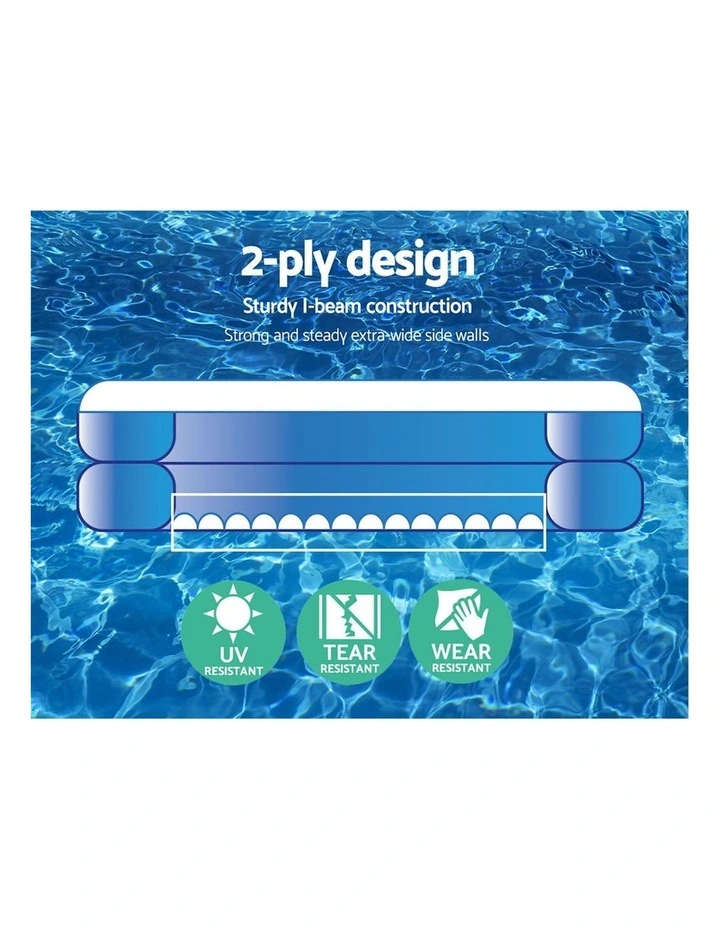 Inflatable Kids Above Ground Swimming Pool in Blue image 4