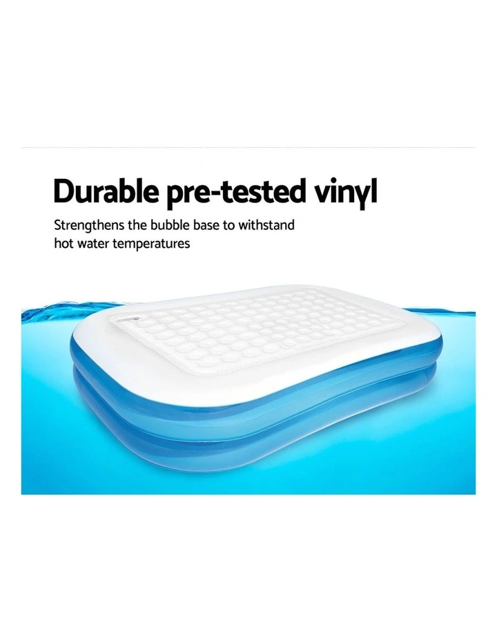Inflatable Kids Above Ground Swimming Pool in Blue image 5