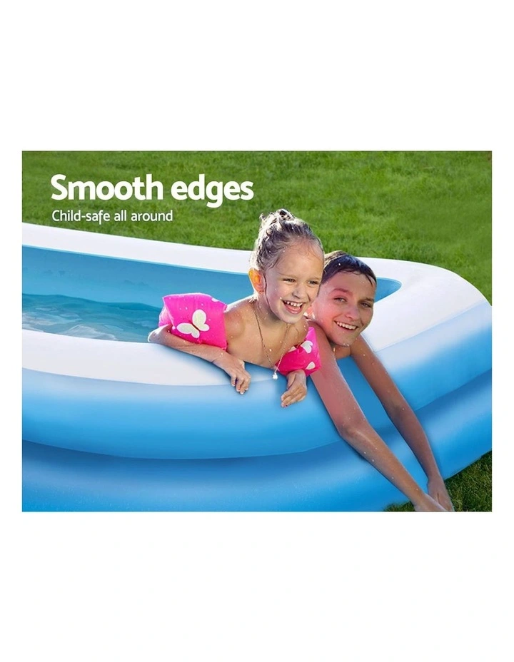 Inflatable Kids Above Ground Swimming Pool in Blue image 6