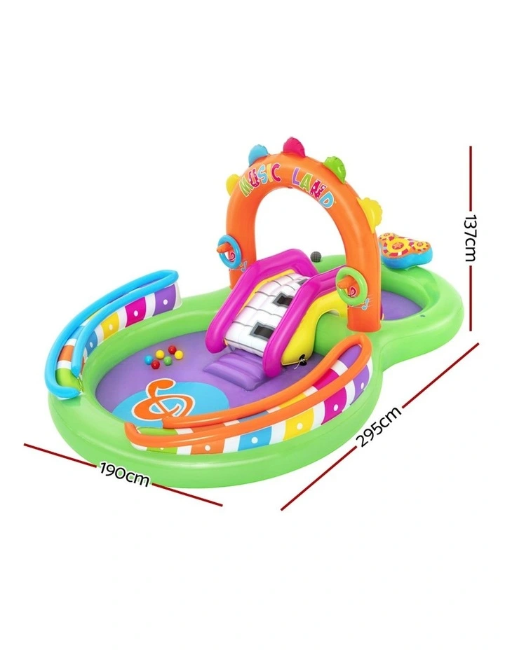 Sing Splash Play Inflatable Kids Pool in Multi image 3