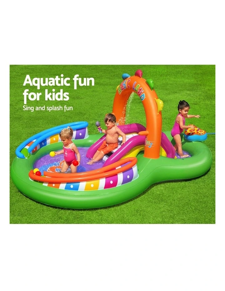 Sing Splash Play Inflatable Kids Pool in Multi image 4