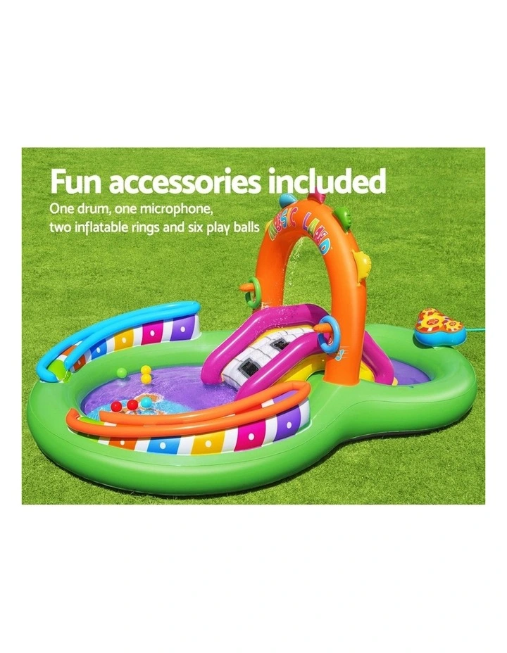 Sing Splash Play Inflatable Kids Pool in Multi image 7