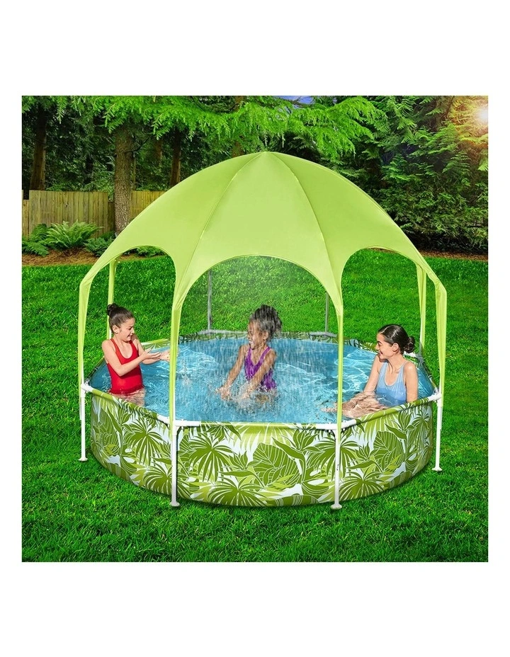 Above Ground Swimming Pool with Mist Shade in Green image 3