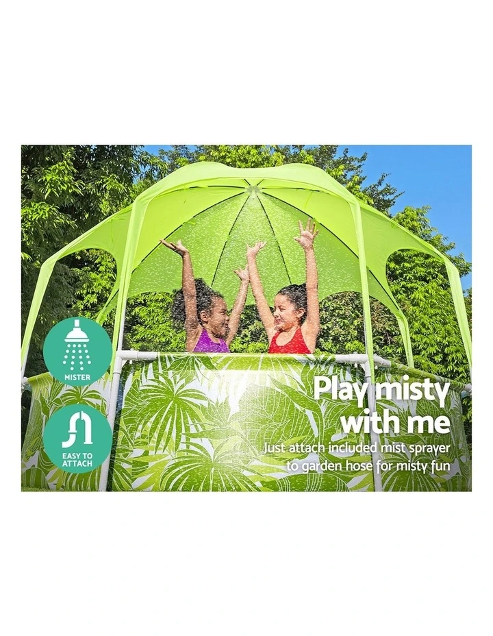 Above Ground Swimming Pool with Mist Shade in Green image 7