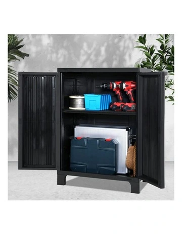 Gardeon Outdoor Storage Cabinet 92cm in Black