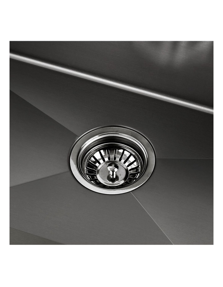 Kitchen Sink Stainless Steel 70X45CM Basin Single Bowl Laundry in Black image 6