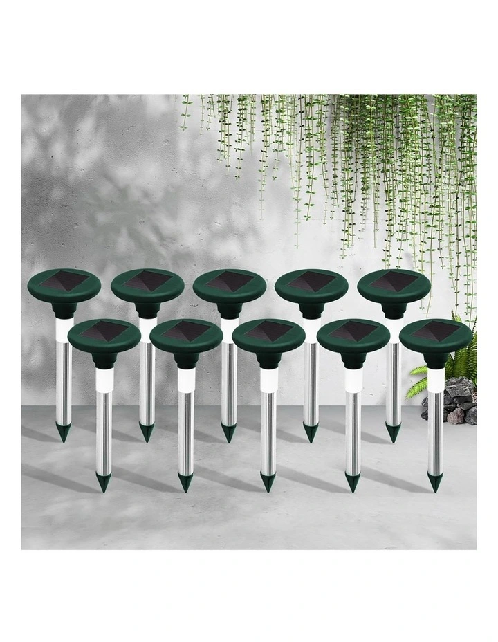 10X Solar LED Snake Repeller in Black image 3