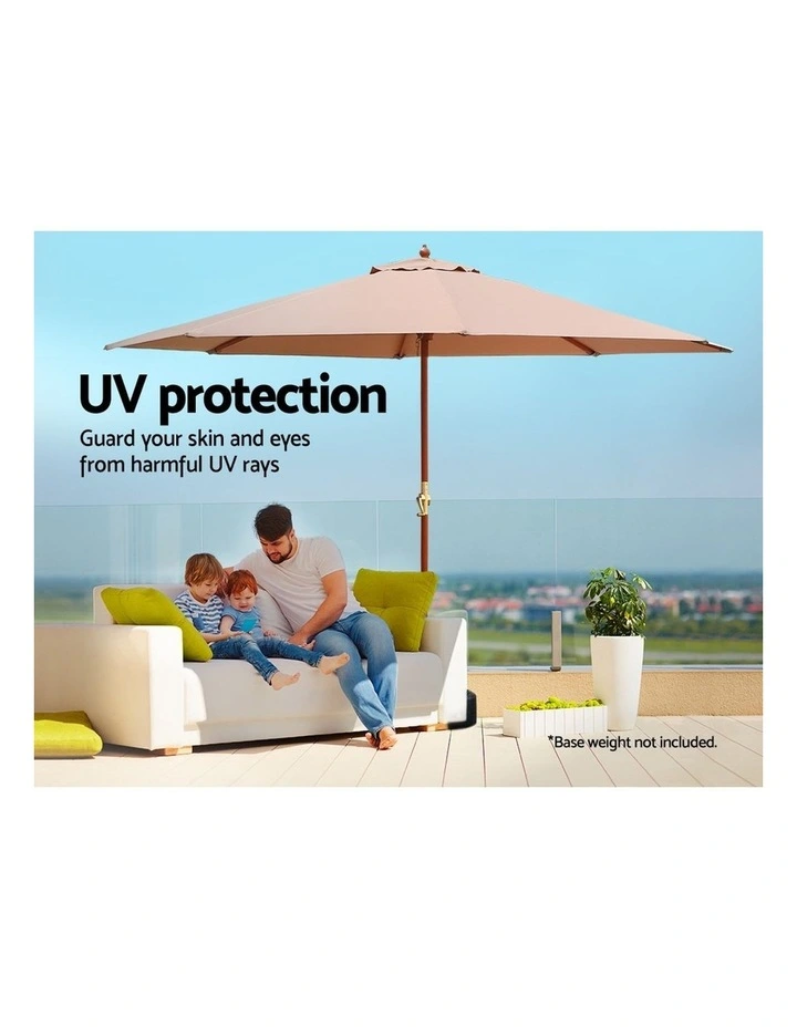 Cantilever 3M Outdoor Umbrella In Beige image 5