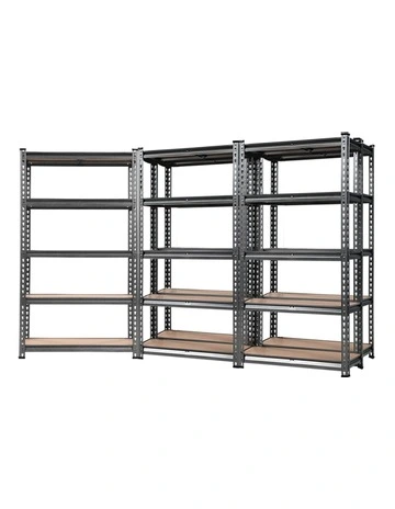 Warehouse Shelving 5x0.7m Black
