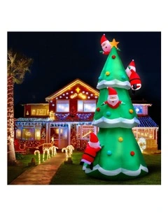 Christmas Inflatable Santa Tree 5M Illuminated Decorations