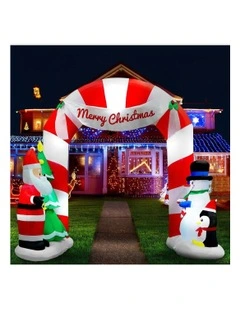 Christmas Inflatable Archwary Santa 3M Illuminated Decorations