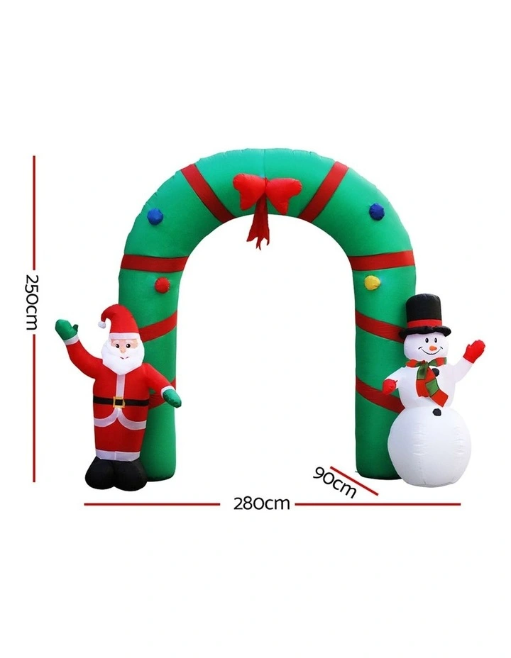 Christmas Inflatable Archwary 2.8M Illuminated Decorations image 3