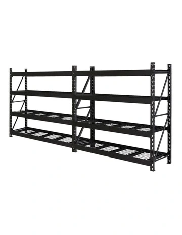 Garage Shelving 4x2m in Black