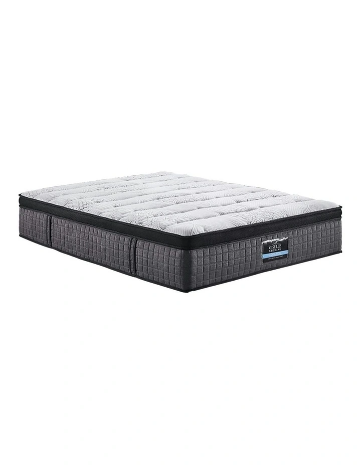 Euro Top Latex Layer Queen Mattress 9 Zone 34cm in White image 1