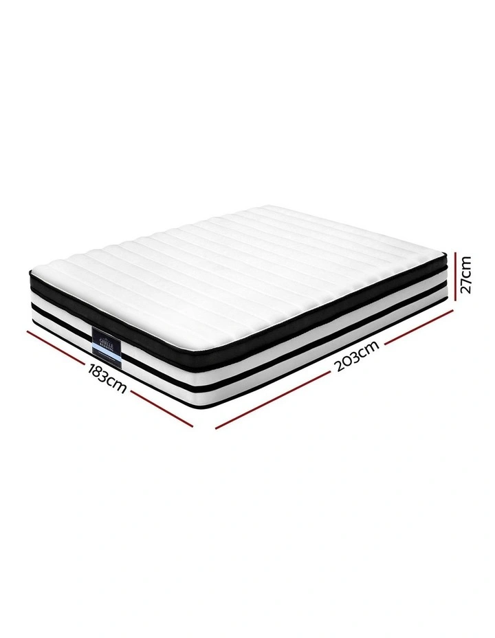 King Euro Top Mattress in White image 7