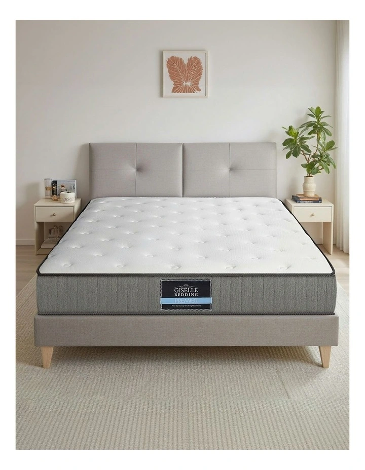 Leera Series Tight Top Queen Mattress in White image 1