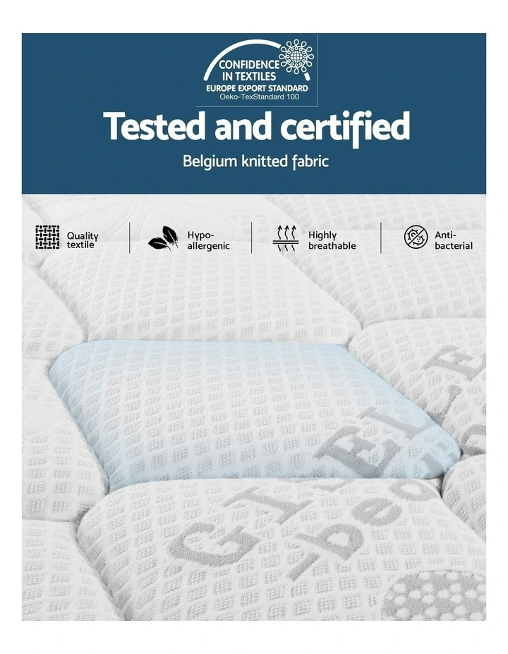 Regine Series Euro Top Double Mattress 28cm in White image 3