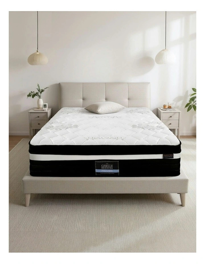 King single Extra Firm Mattress 28cm in White image 1