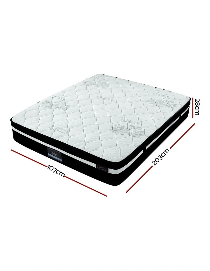 King single Extra Firm Mattress 28cm in White image 7