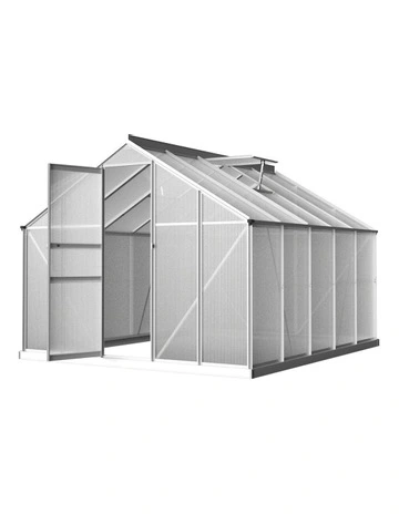 Aluminium Greenhouse in Silver