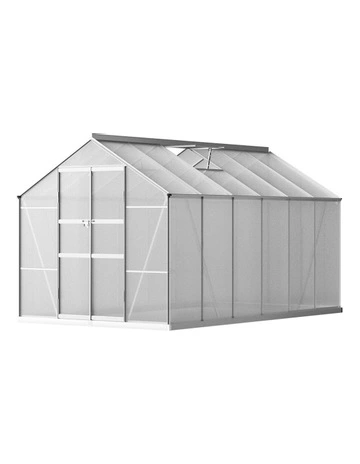 Aluminium Greenhouse in Silver