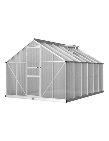 Aluminium Greenhouse in Silver