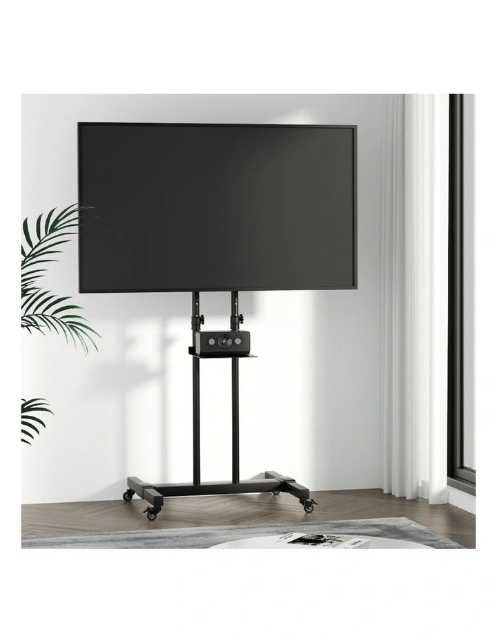Mobile TV Stand with Mount Bracket (Fits 23-65inch TV) in Black image 3
