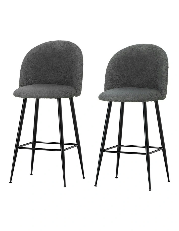 Artiss Bar Stools In Grey MYER
