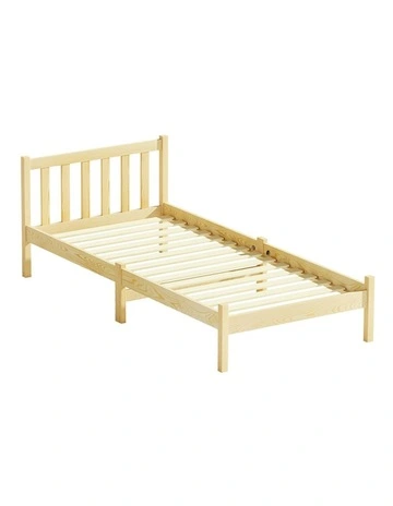 Single Wooden Bed Frame in Brown