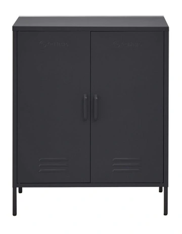 Buffet Sideboard Metal Cabinet in Charcoal