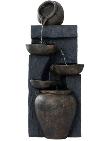 Gardeon 5 Tier Solar Water Fountain Features Bird Bath 99cm