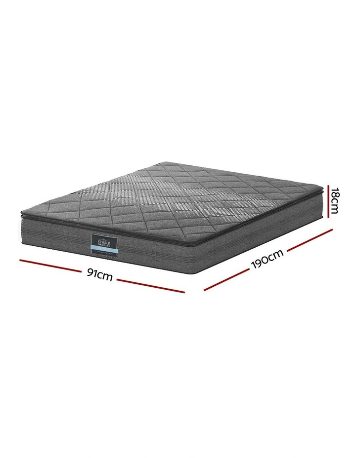 Giselle Bedding Single 18cm Mattress Pillow Top image 7