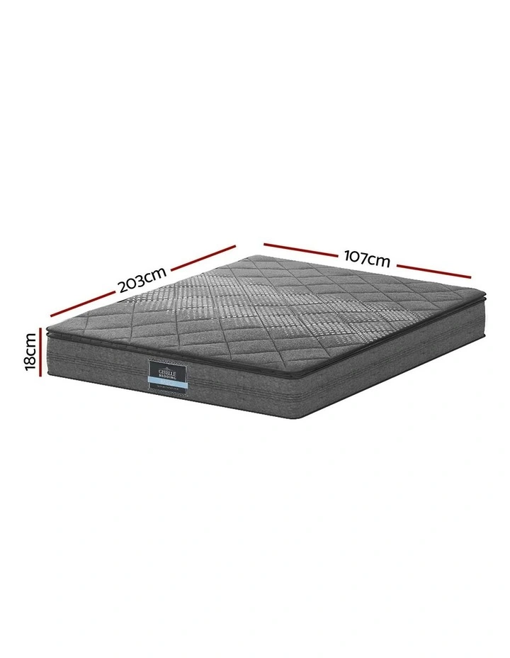 Giselle Bedding King Single 18cm Mattress Pillow Top image 7