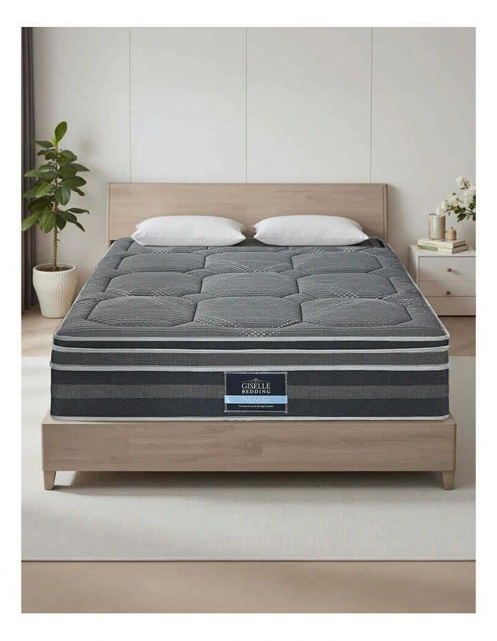 Kristie Series Dual Euro Top Queen Mattress 35cm in Grey image 1