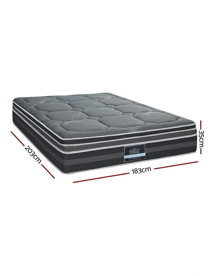 Kristie Series Dual Euro Top Queen Mattress 35cm in Grey image 7