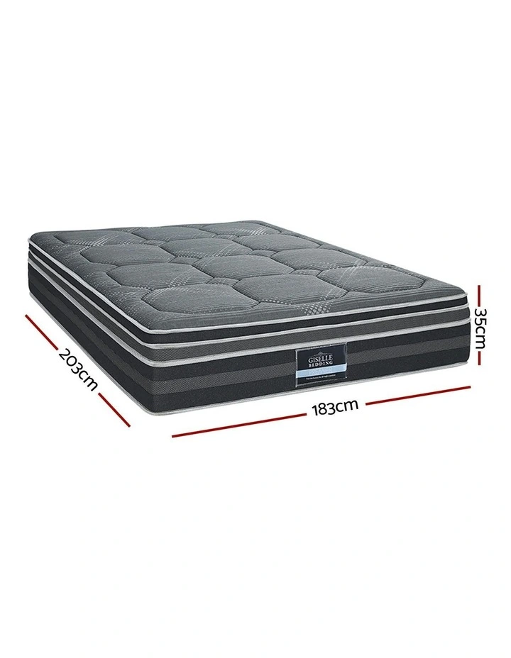 Kristie Series Dual Euro Top King Mattress 35cm in Grey image 7
