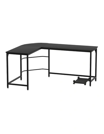 L-Shaped Computer Desk in Black