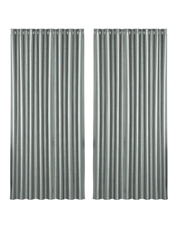 Blockout Curtain Eyelet 300x230cm x2 in Grey