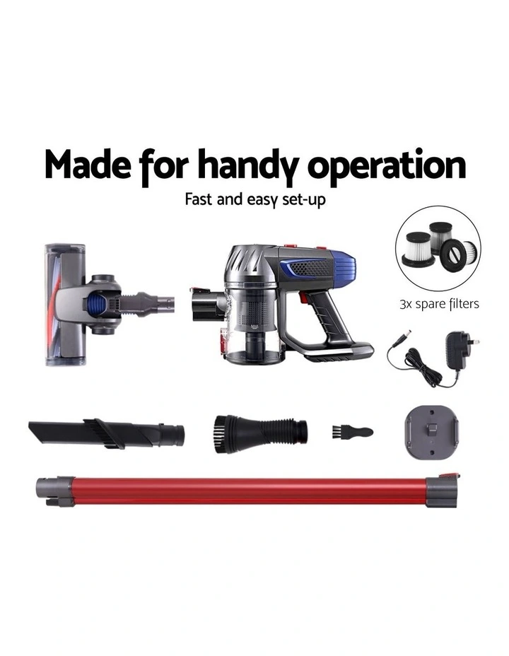 K7 Cordless Vacuum Cleaner 3-in-1, 4 HEPA Filters, Headlight, Wall Mount image 6