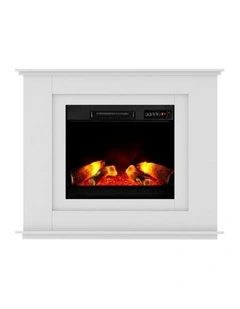 Electric Fireplace Fire Heater 2000W in White
